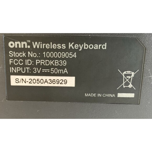 Onn Wireless Keyboard & Onn Mouse Stock No. 100009054 - Picture 4 of 4